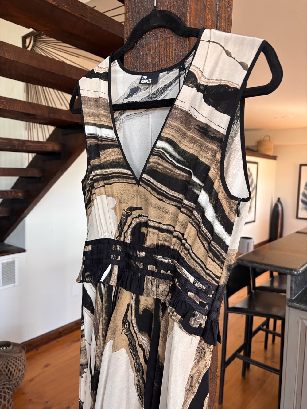 THE KOOPLES 100% Silk Marble Print Mini Dress NWT FR 1 Parisian Chic - Picture 9 of 16